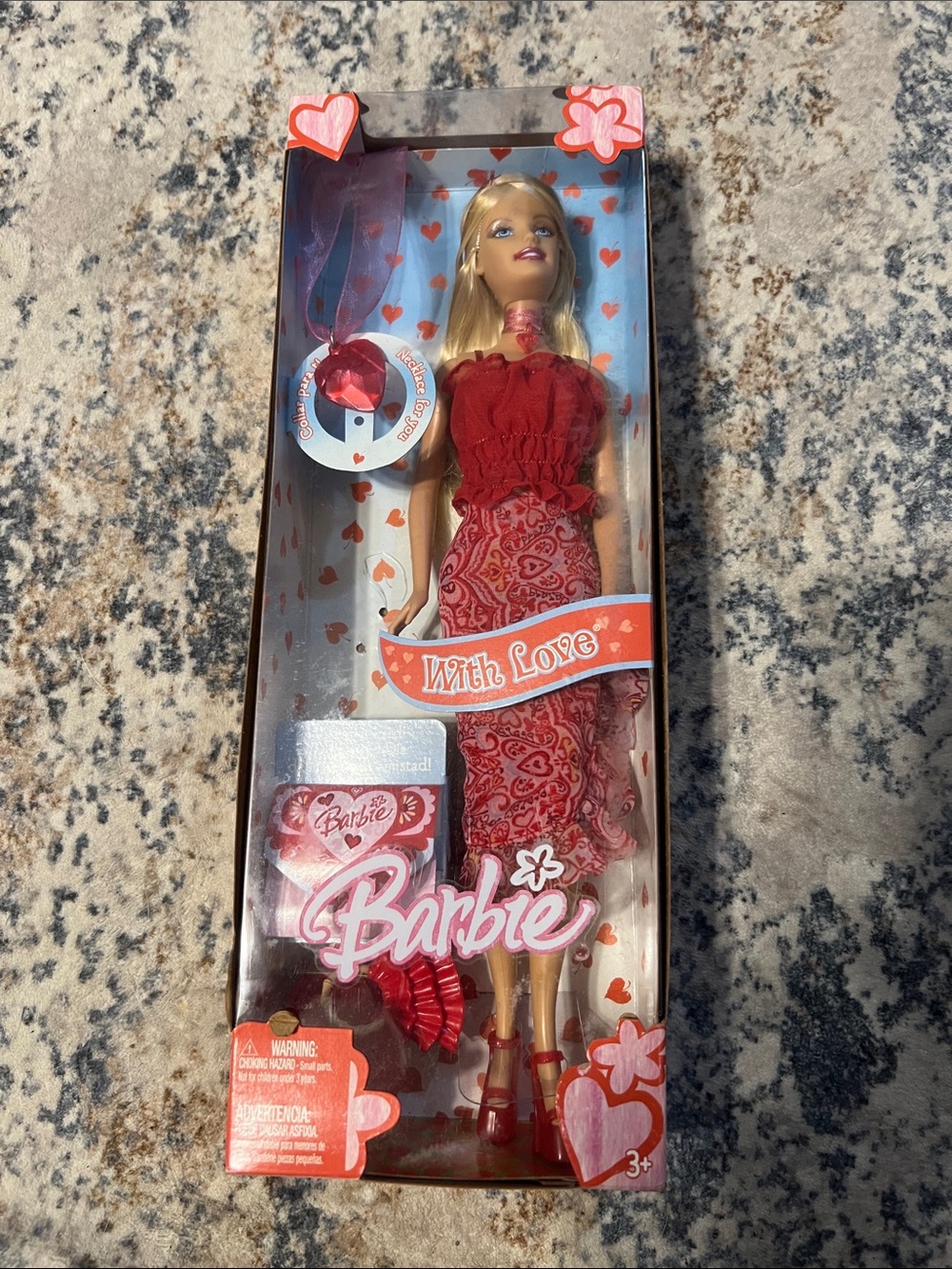 Vintage 2005 Barbie With Love Valentine Doll NIB Sealed Mattel H8254